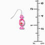 Pink Strawberry Candy Shaker 1&quot; Drop Earrings,