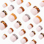 Animal Print French Tip Square Press On Vegan Faux Nail Set - 24 Pack,