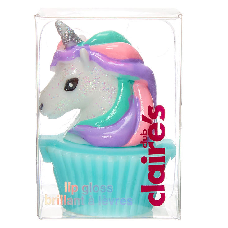 Claire&#39;s Club Miss Glitter the Unicorn Lip Gloss Pot,