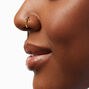 Gold-tone Dainty Trinity Cubic Zirconia Faux Nose Stud,