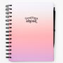 Good Days Ahead Ombre Spiral Journal - Pink,