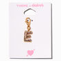 T H E M E x Claire&#39;s Gold-tone E Initial Charm,
