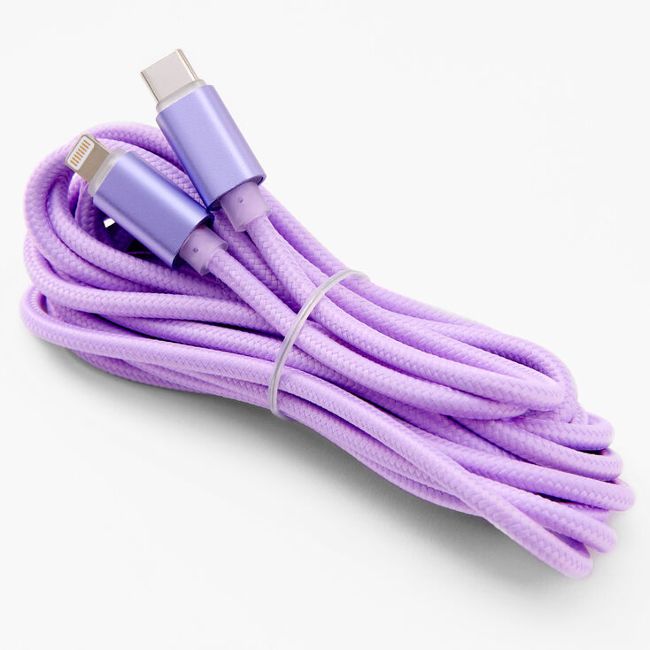 USB-C 10FT Charging Cord - Lavender,