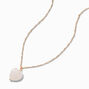 Collier &agrave; pendentif c&oelig;ur rose,