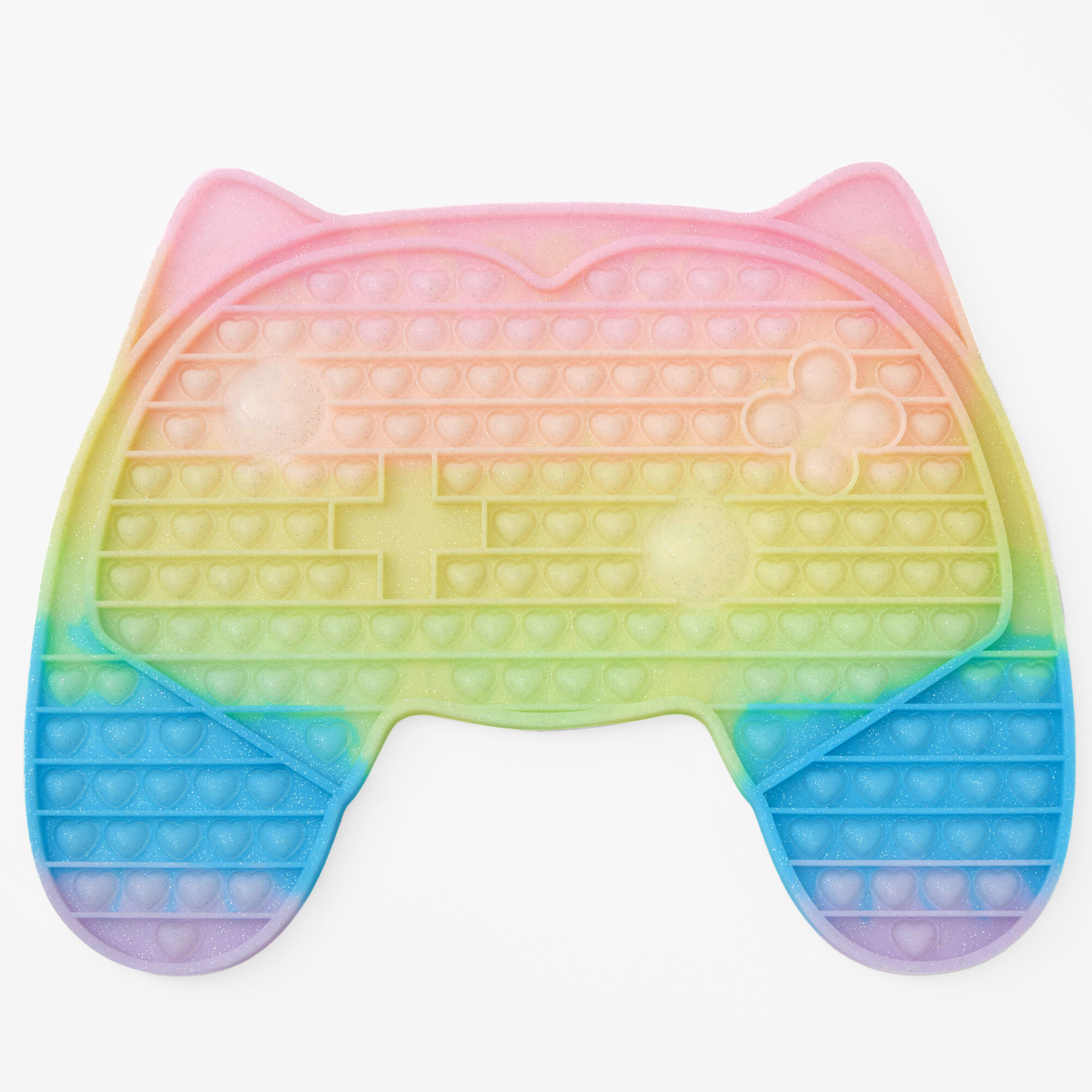 Pop Poppers Mega 18" Pastel Rainbow Game Controller Fidget Toy,