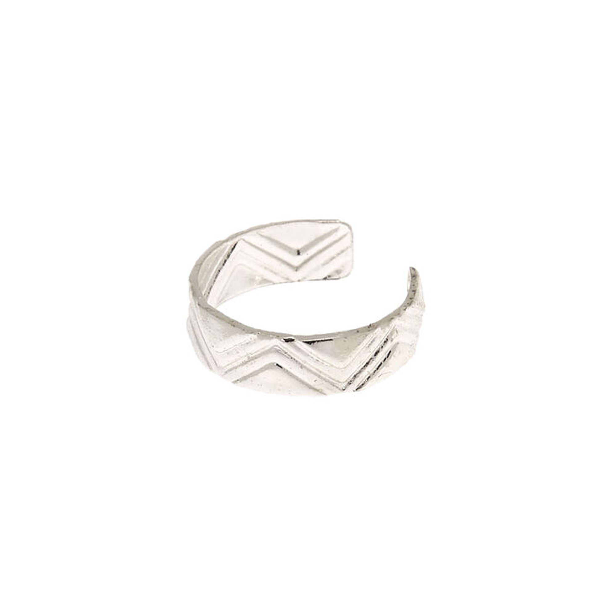 View Claires Tone Zig Zag Print Ear Cuff Silver information