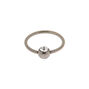 Silver-tone Titanium 20G Crystal Cartilage Hoop Earring,