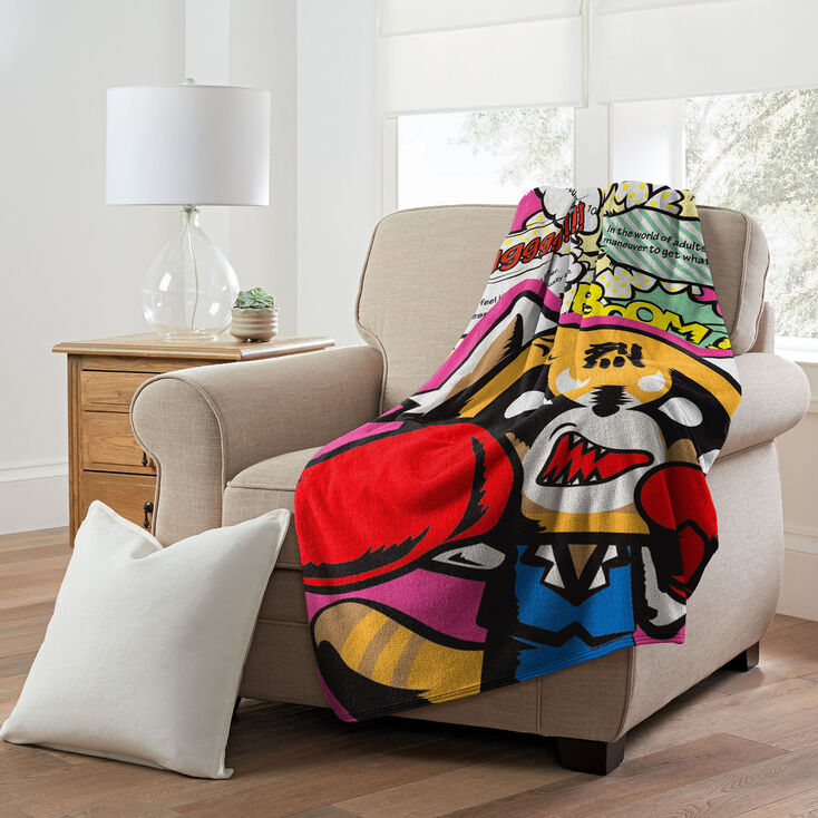 Sanrio&reg; Aggretsuko&reg; Boom Micro Raschel Throw &#40;ds&#41;,