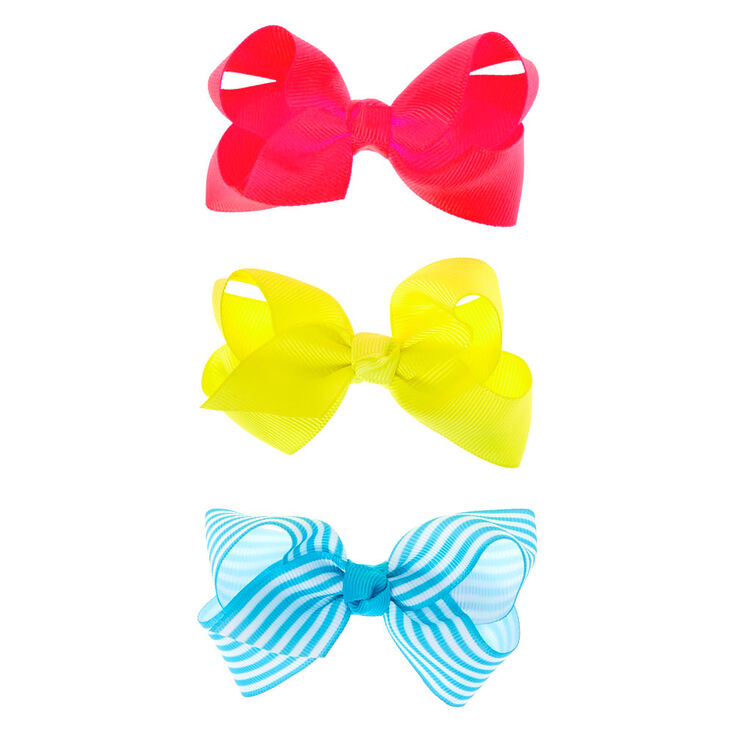 Claire&#39;s Club Ribbon Hair Bows - 3 Pack,