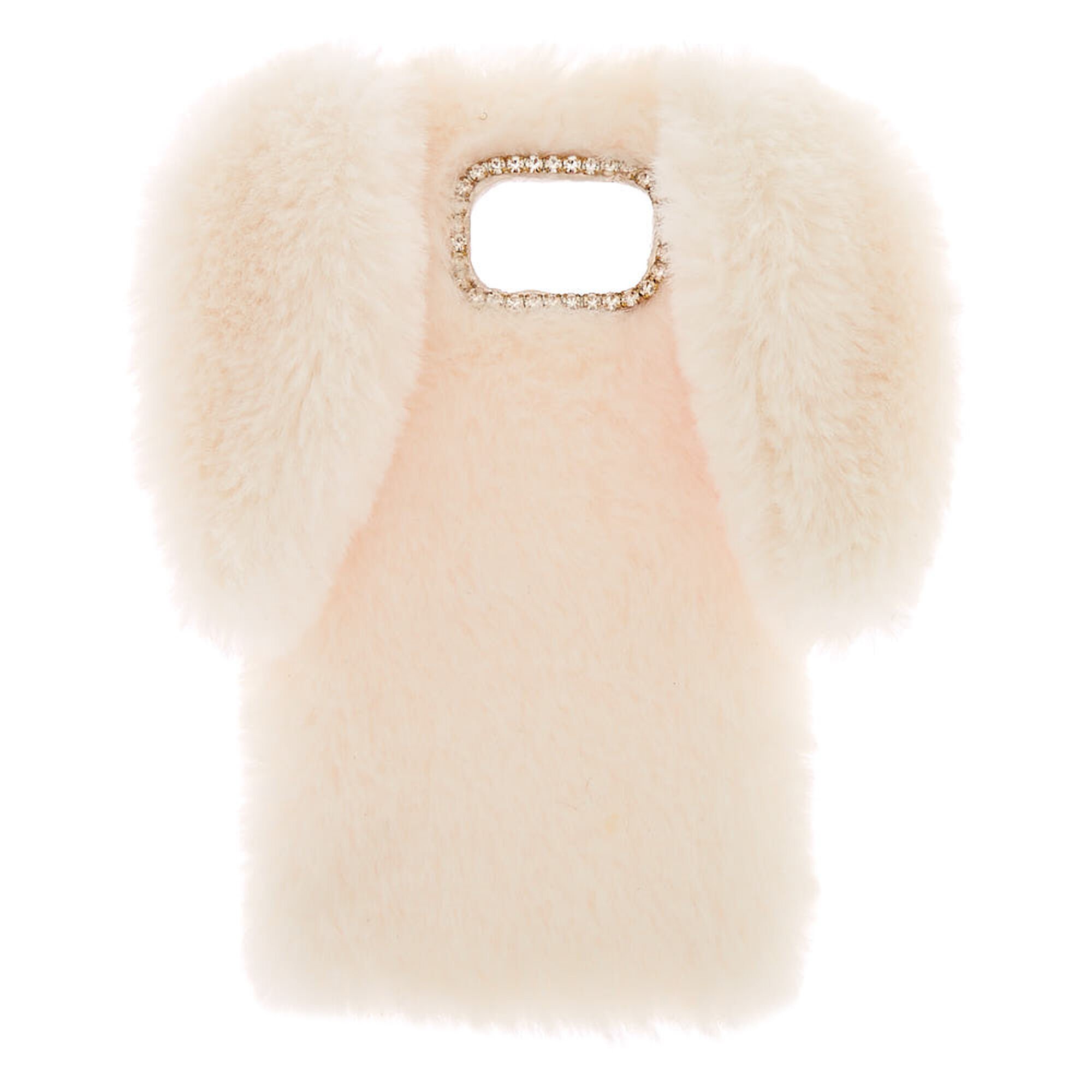 Coque De Portable Lapin Blanc En Fausse Fourrure Compatible Avec Samsung Galaxy S7 Claire S Fr