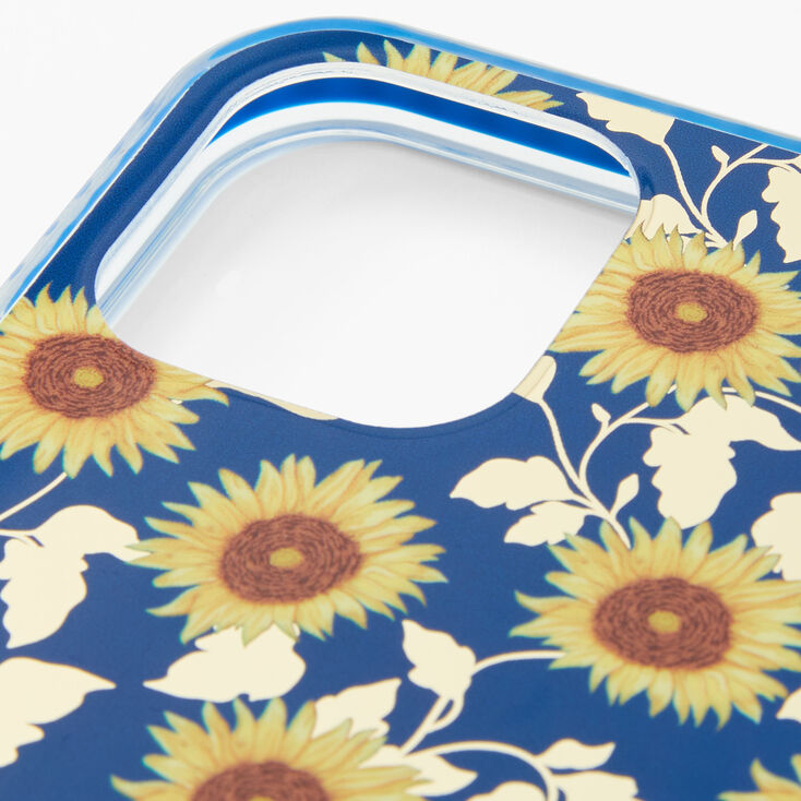 Navy Sunflower Phone Case - Fits iPhone&reg; 12 Pro Max,