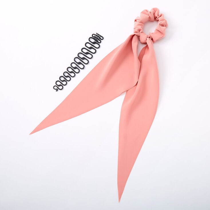 Scarf Braid Hair Tools Kit - Pink,