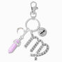 Virgo Mystical Gem Silver Zodiac Keychain,