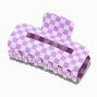 Lilac Checkered Medium Hair Claw,