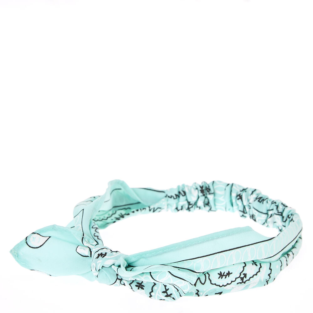 Claire's Club Bandana Headwrap - Mint,
