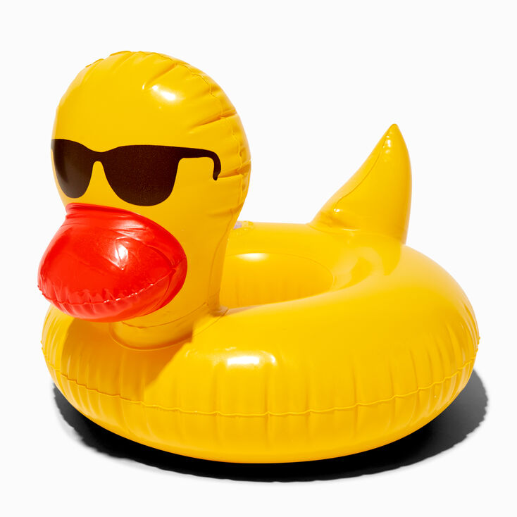 Yellow Rubber Duckie Drink Floatie
