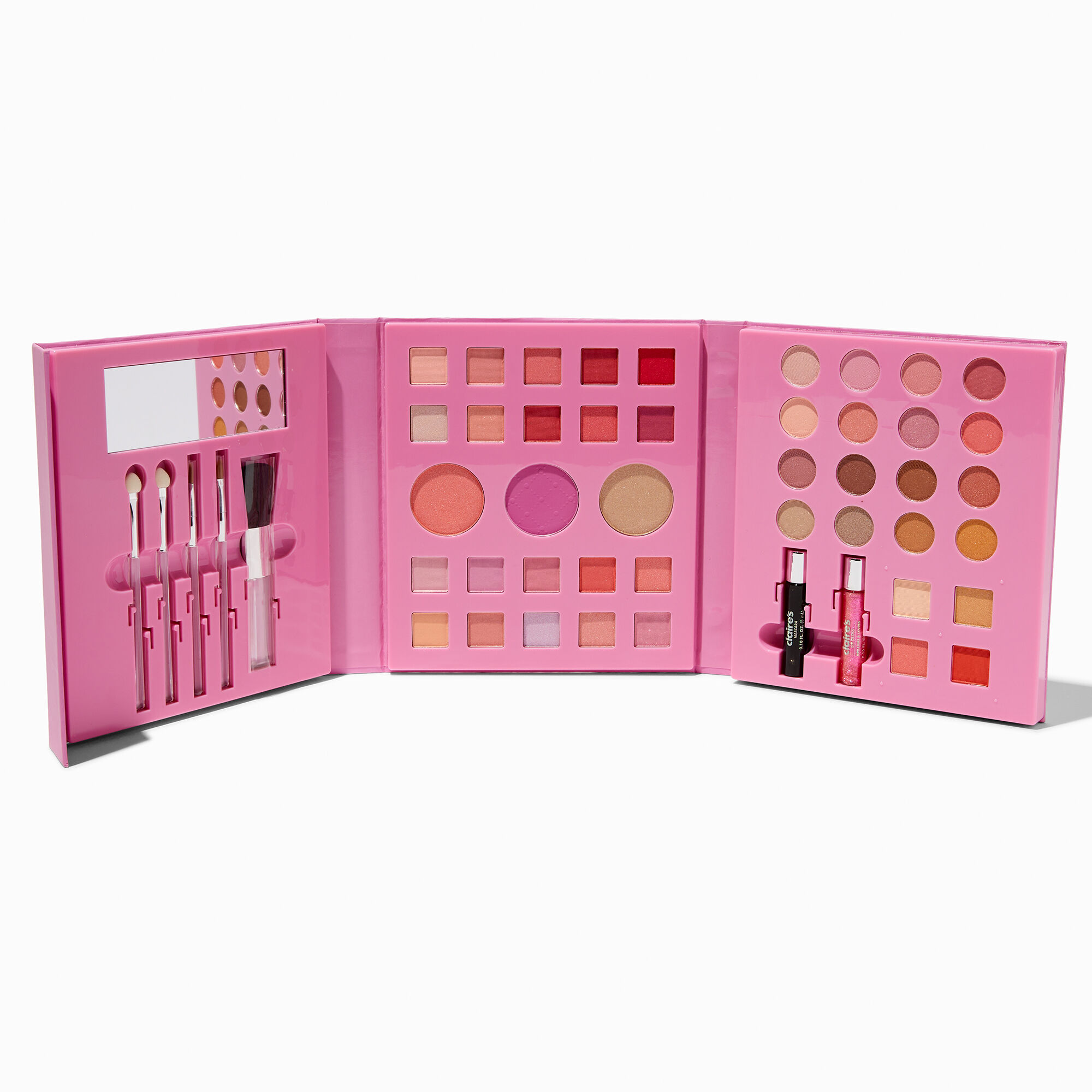 View Claires Bling Quilted 48 Piece Makeup Set Pink information