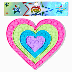 Pop Fashion Best Friends Puzzle Heart Popper Fidget Toy - 4 Pack,