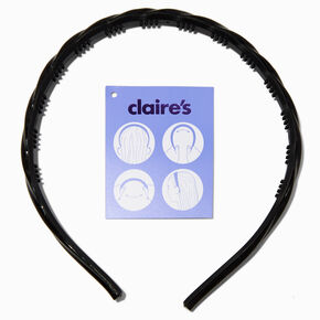 Black Twist Adjustable Headband,