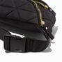 Black Quilted Nylon Bum Bag,