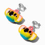 1&quot; Rainbow Koala Squish Clip On Earrings,