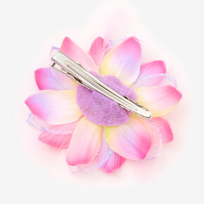 Muticolored Flower Hair Clip - Pink,