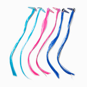 Claire&#39;s Club Starry Faux Hair Snap Hair Clips - 6 Pack,