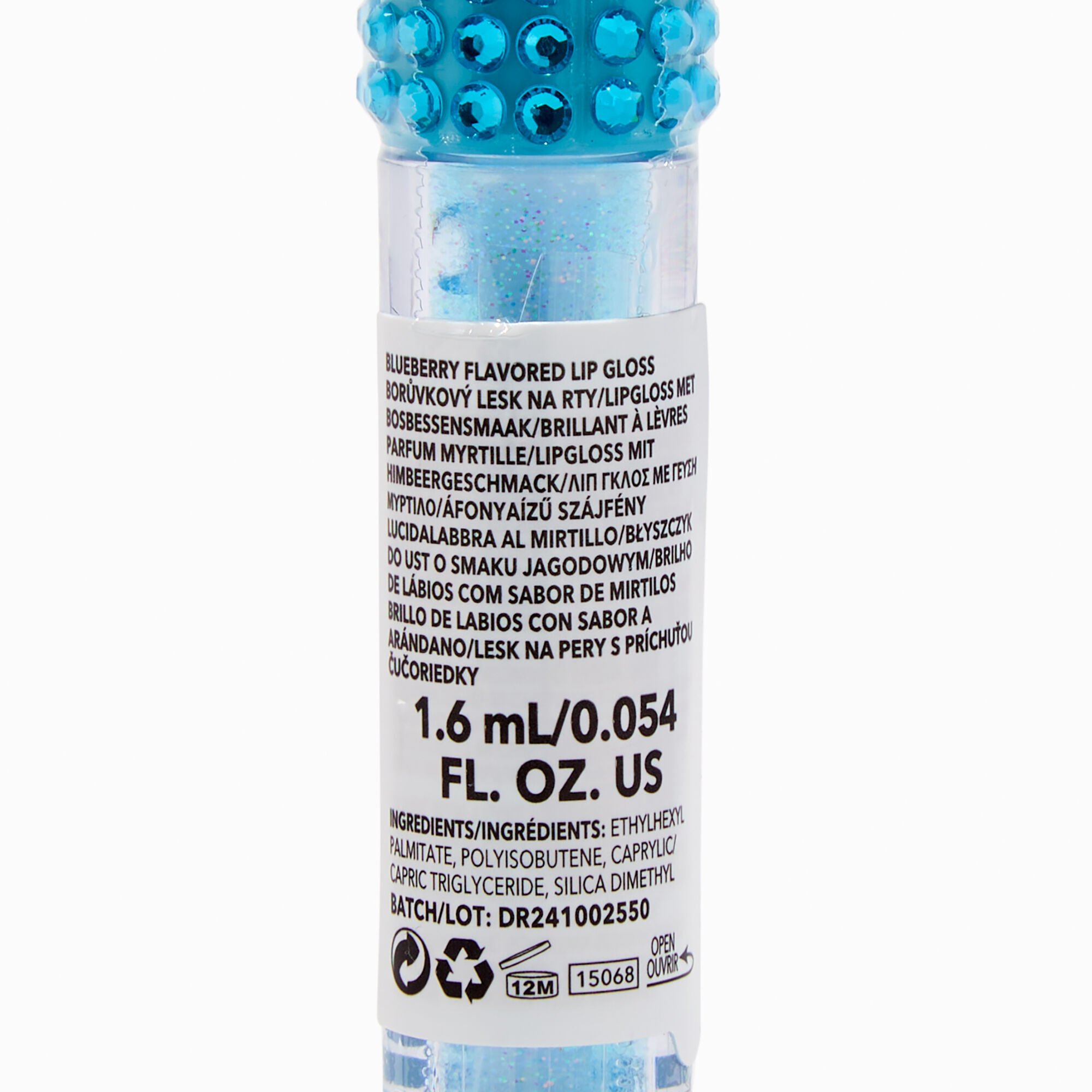 Blue Bling Glitter Lip Gloss Wand,