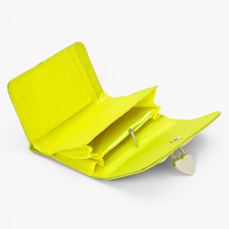 Vinyl Yellow Daisy Embossesed Wallet,