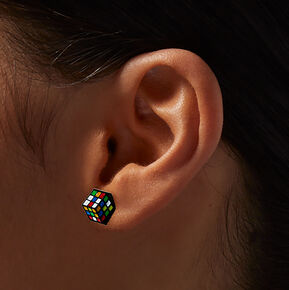 Clous d&#39;oreilles cube puzzle,
