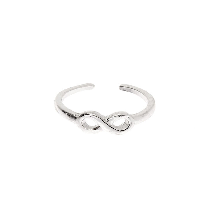 Silver Infinity Toe Ring,