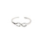 Silver Infinity Toe Ring,