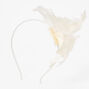 White Feather Floral Fascinator,
