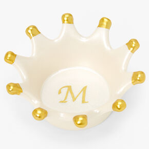 Crown Initial Jewelry Holder Tray - M,