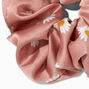 Giant Silky Pink Daisy Hair Scrunchie,