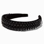 Black Puffy Beads Headband,