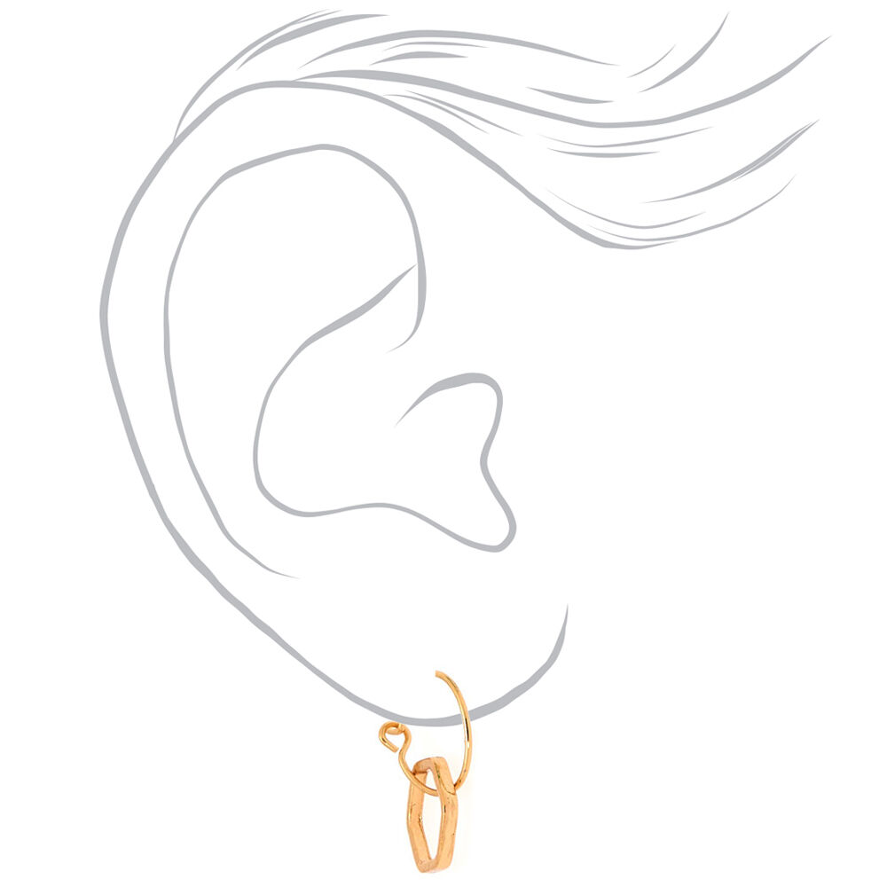 Gold Bead Mixed Earrings - Turquoise, 6 Pack,