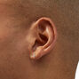 Silver Bead Bar Stud Earrings,