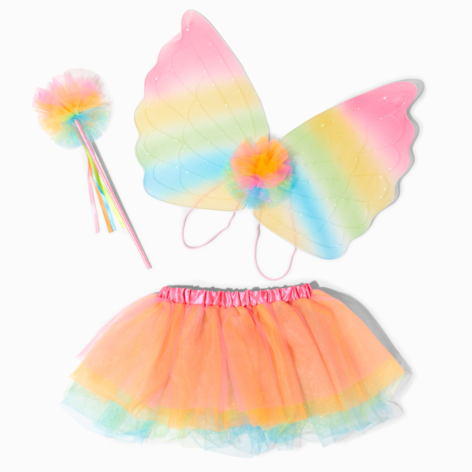 View Claires Club Neon Butterfly Dress Up Set 3 Pack Rainbow information