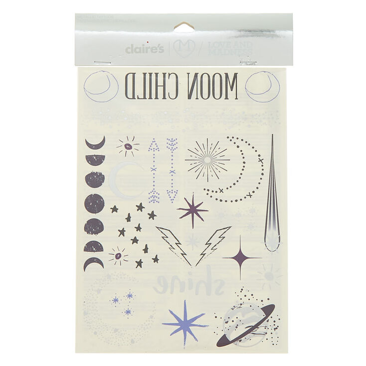  Moon Child  Metallic Temporary  Tattoos 40 Pack Claire s US