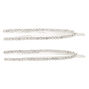 Silver Rhinestone Open Hair Pins - 2 Pack,