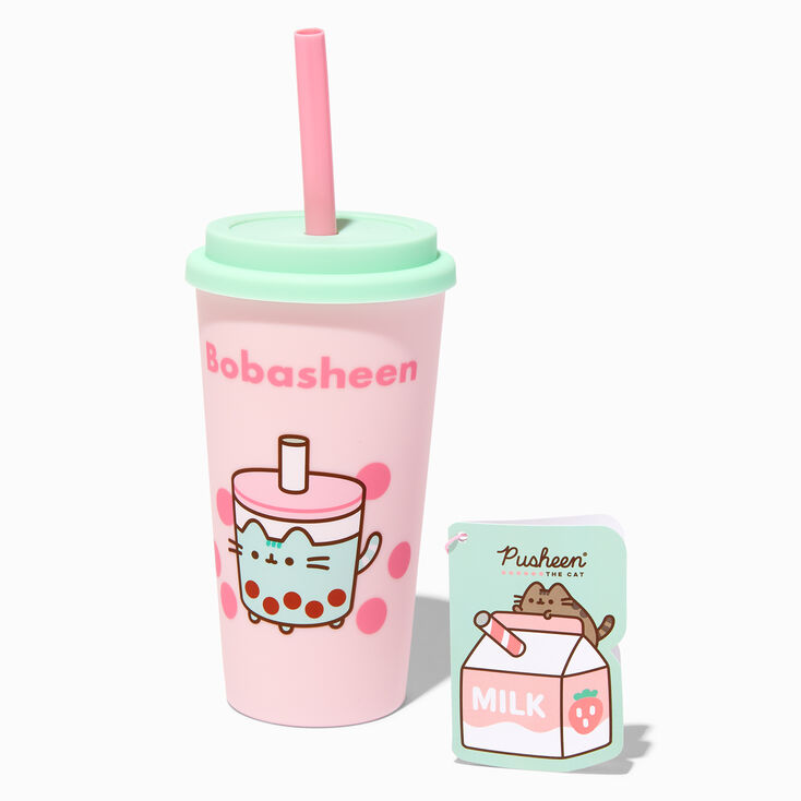 Pusheen Glass Water Bottle