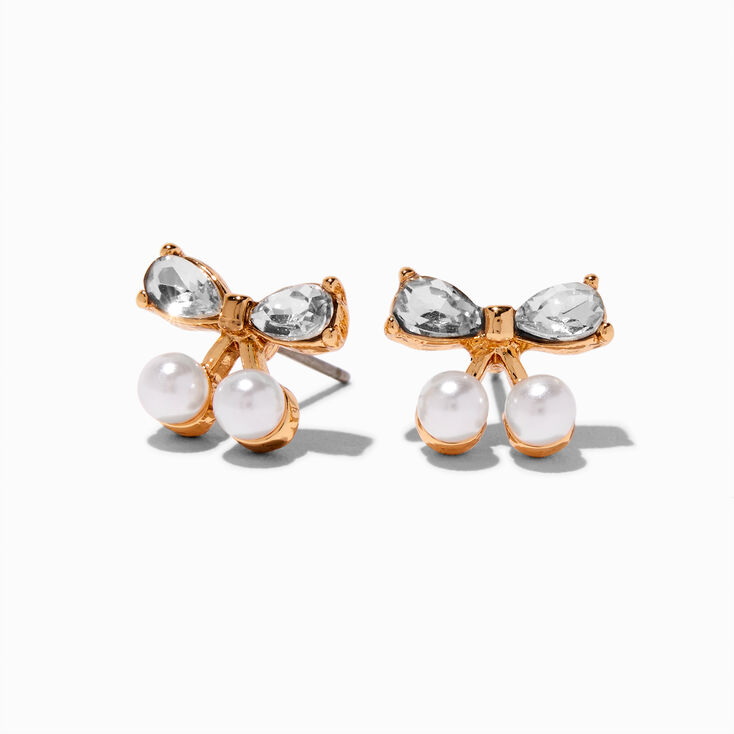 Pearl Cherries Stud Earrings,