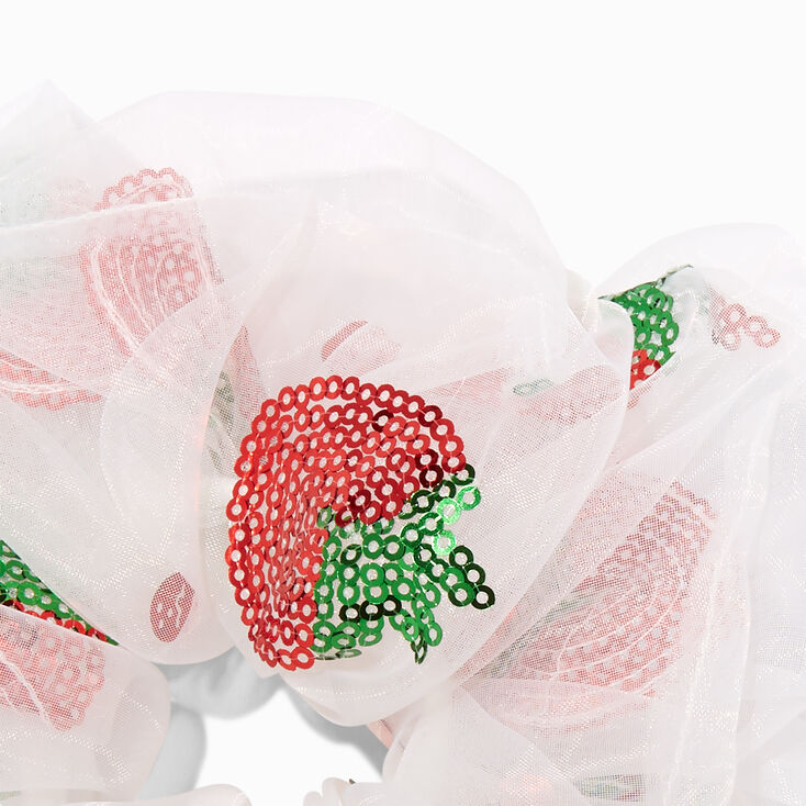 Strawberry Shaker Hair Scrunchie,