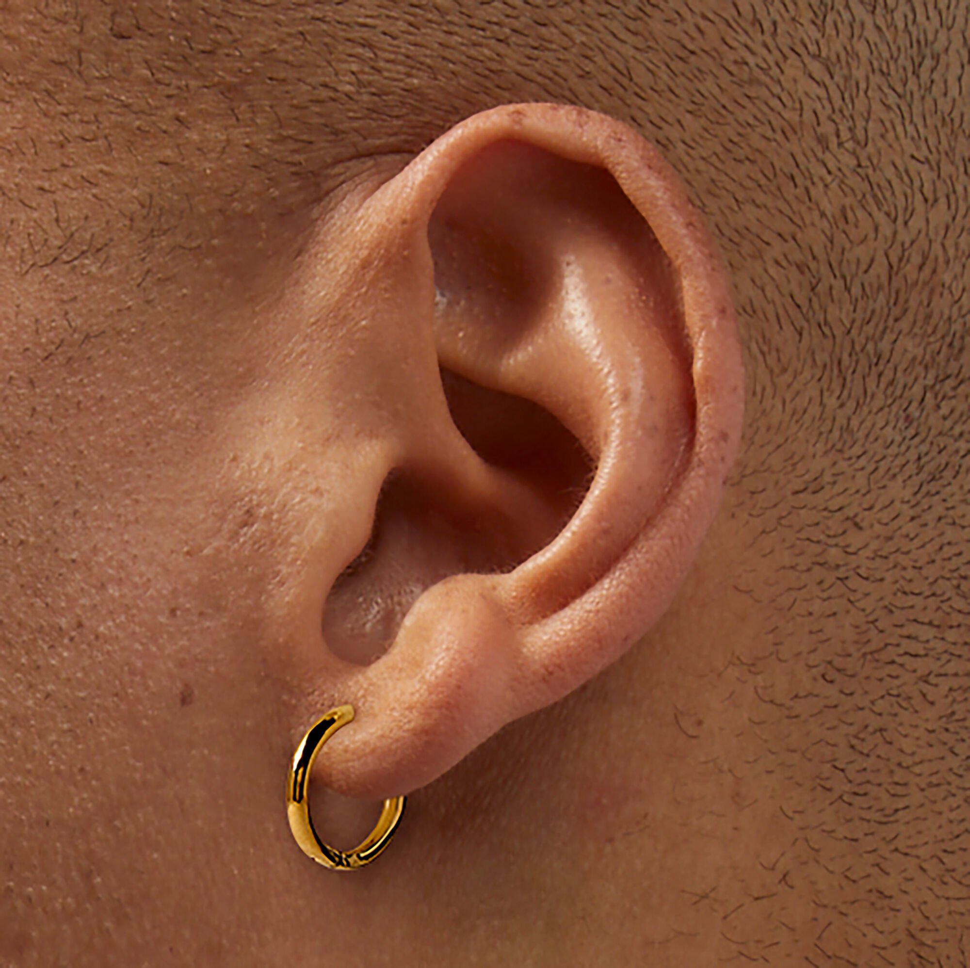 C LUXE by Claire's 18kt Gold Plated 8mm, 10mm, & 12mm Hoop Earrings - 3 Pack