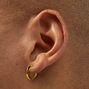 C LUXE by Claire&#39;s 18kt Gold Plated 8mm, 10mm, &amp; 12mm Hoop Earrings - 3 Pack,