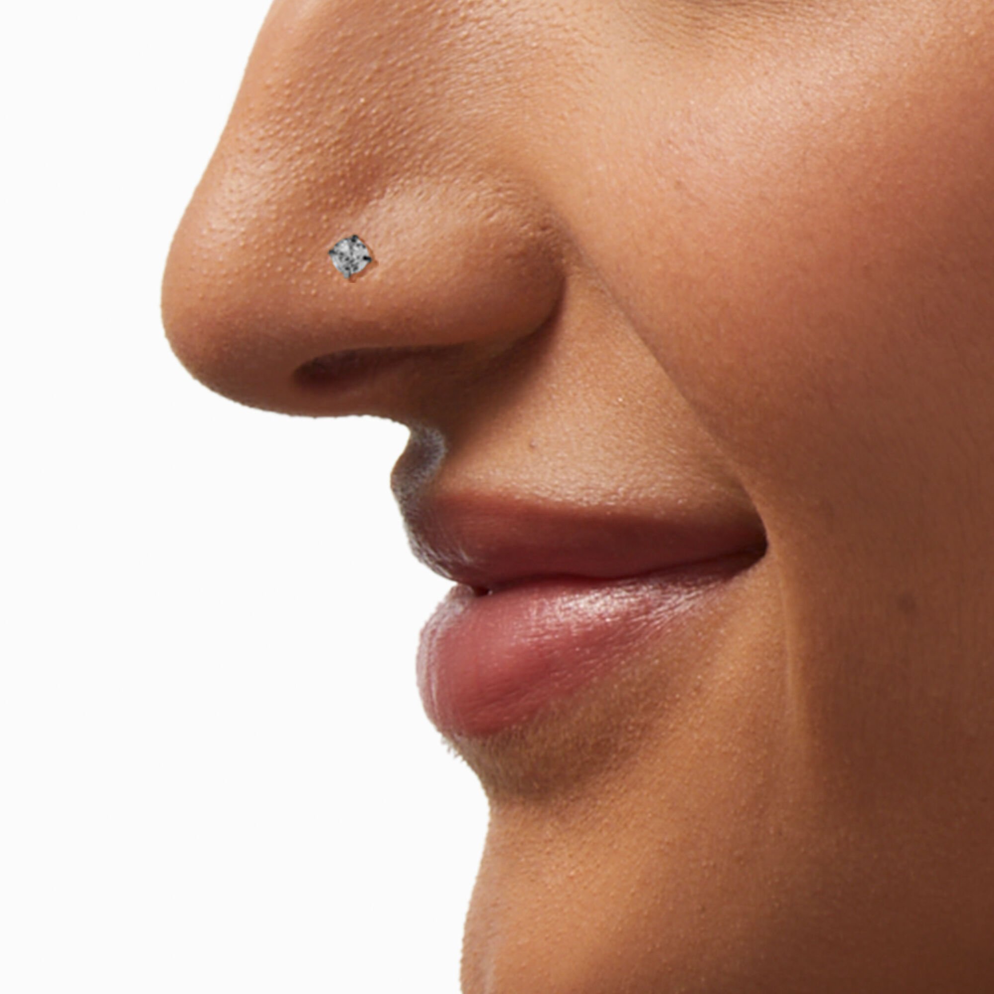 Small silver cheap nose stud