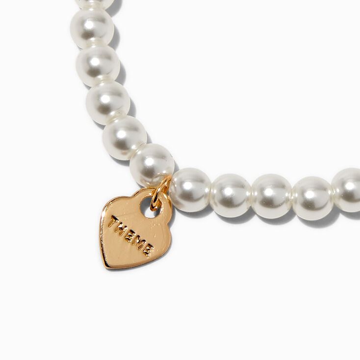 T H E M E x Claire&#39;s Pearl Stretch Bracelet,