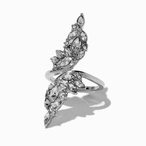 Silver-tone Fairy Wings Wrap Ring,