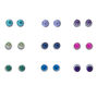 Rainbow Magnetic Stud Earrings - 9 Pack,